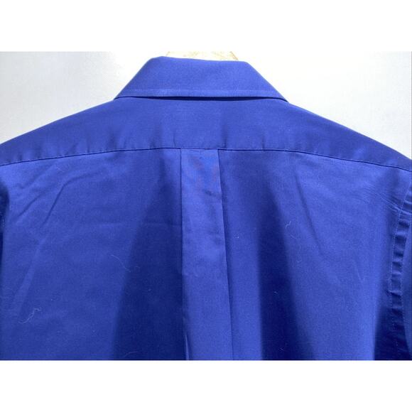 Chaps Wrinkle Free Stretch Blue Button Long Sleeve Shirt Men’s 15 32/33 42” - Picture 7 of 7